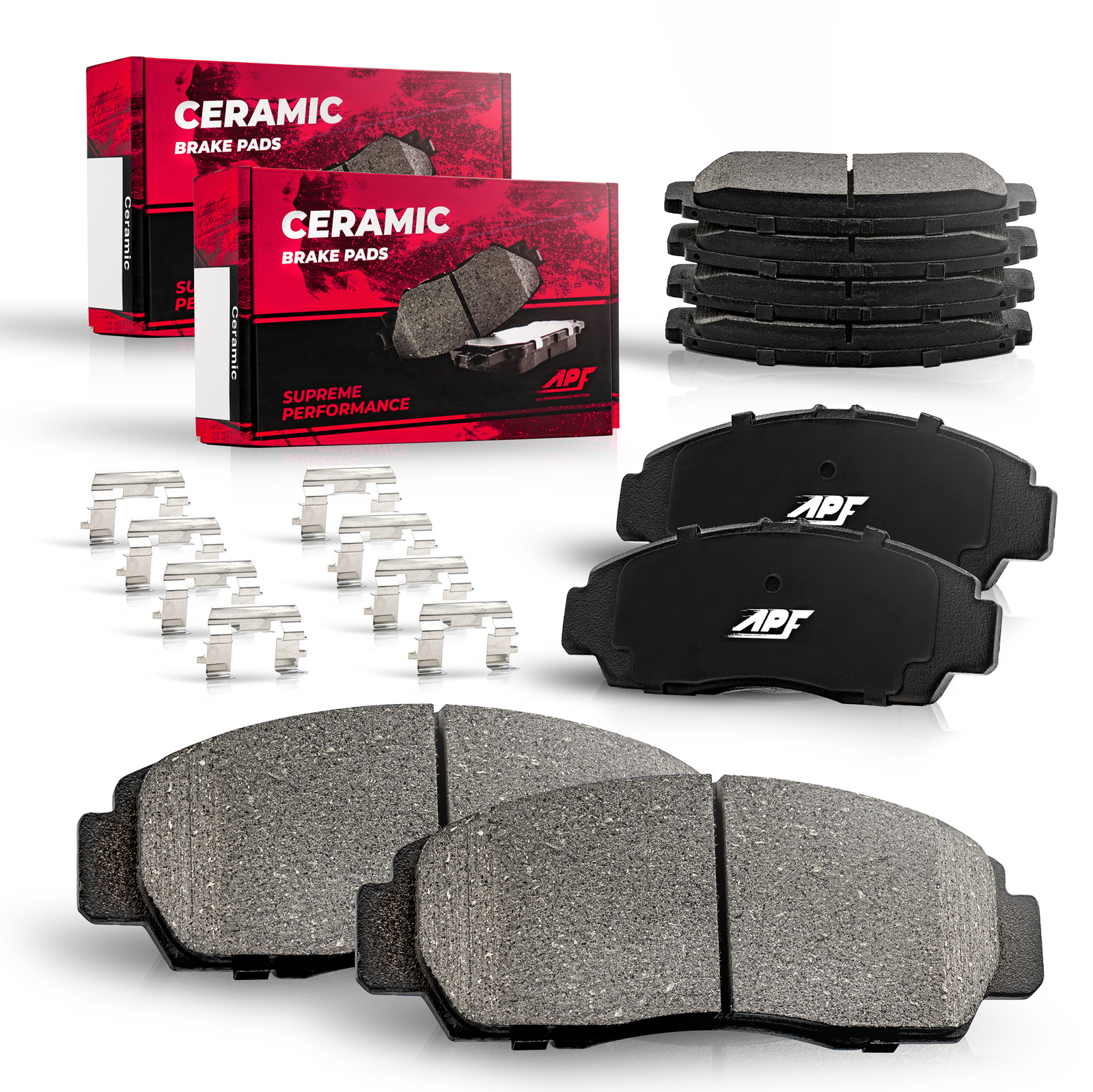 For INFINITI QX80 (14-20), Nissan Armada (17-22) F&R Ceramic Brake Pads