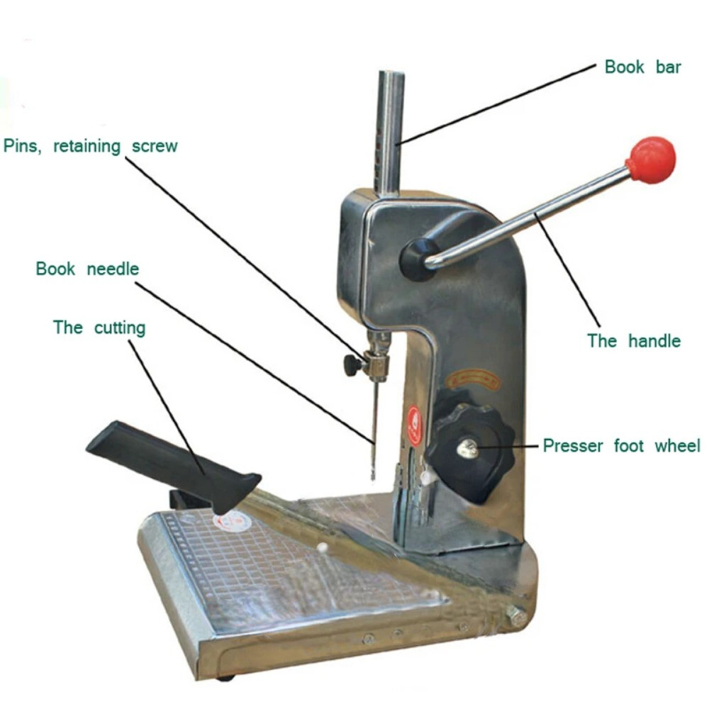 40mm Manual Paper Binding Machine with Knife Practical Paper Binder for Office
