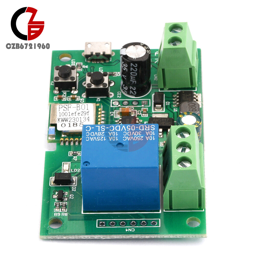 DC 5-12V Self-locking WiFi Wireless Smart Switch Home Relay Module