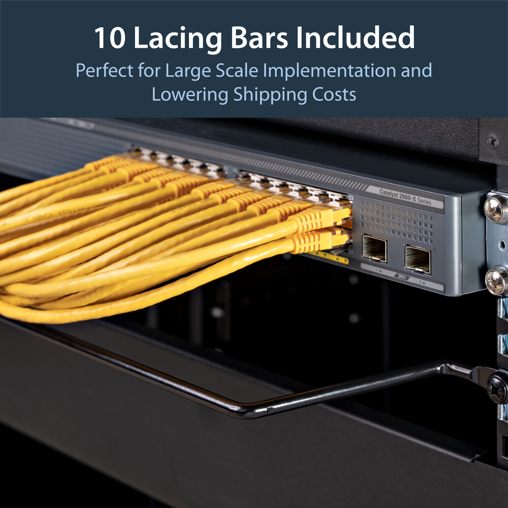 Startech.Com Cmlb104 Cable Lacing Bar Horizontal 10Pack Server Rack Management