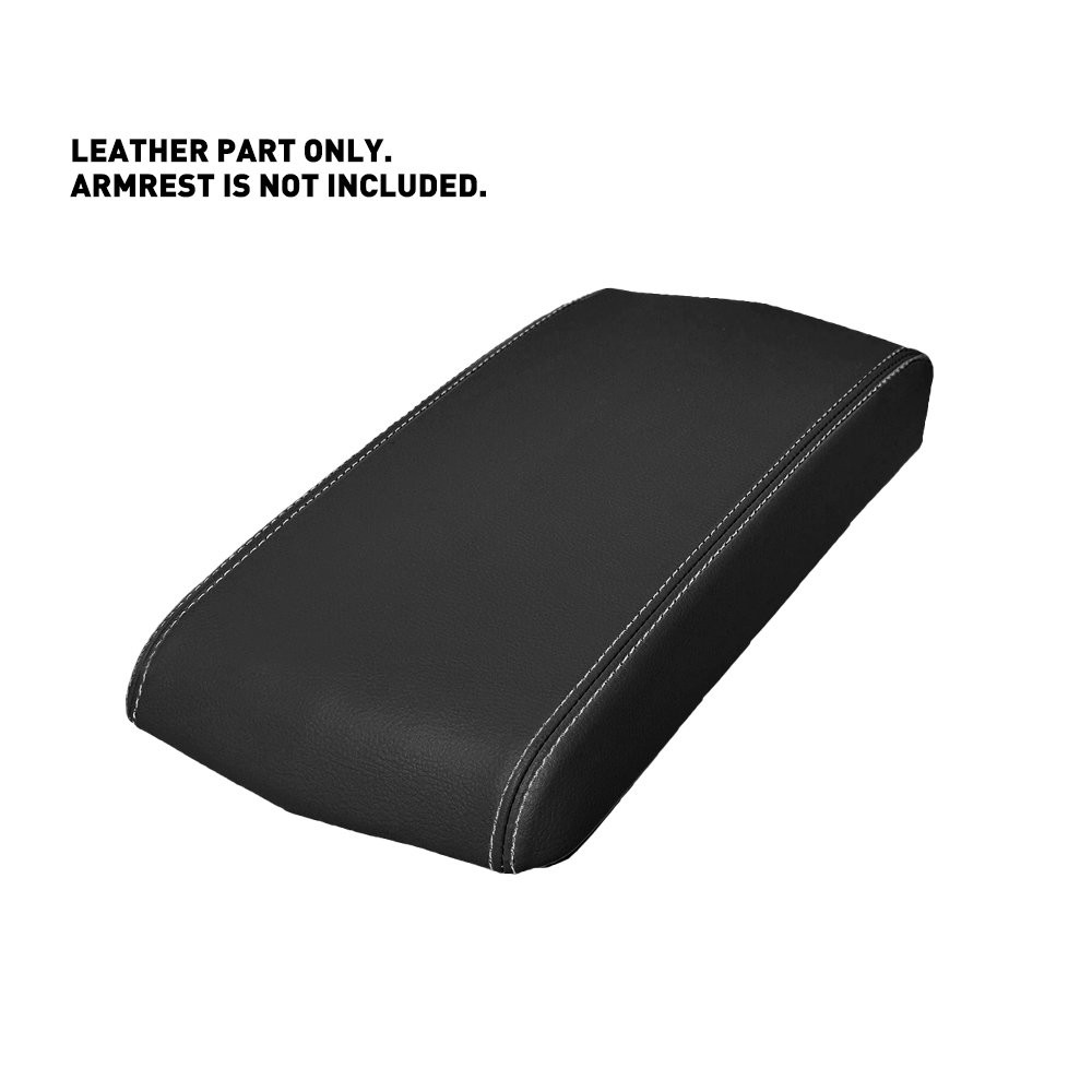 Black Center Console Lid Armrest Leather Cover Trim For Cadillac CTS 2008-2014