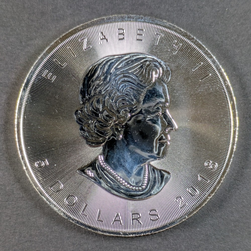 2018 Canada Maple Leaf 1oz .9999 Fine Silver UNC