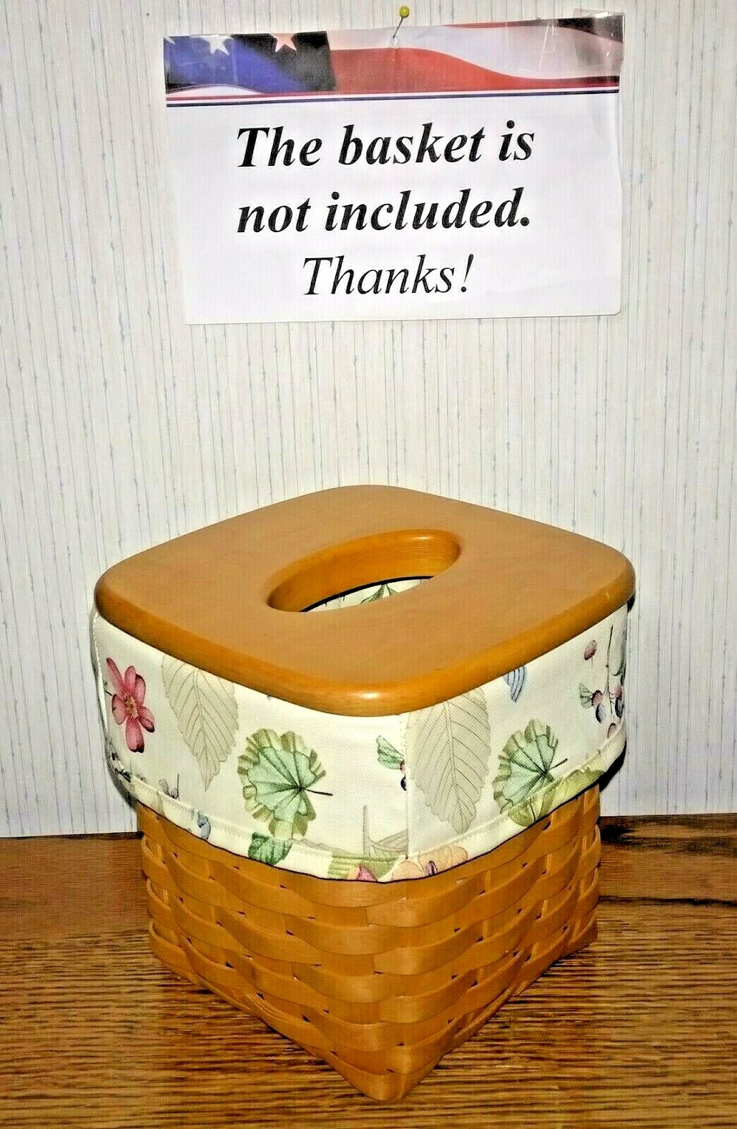 Crazy Good Tall Tissue Basket Liner from Longaberger Botanical Fields fabric!