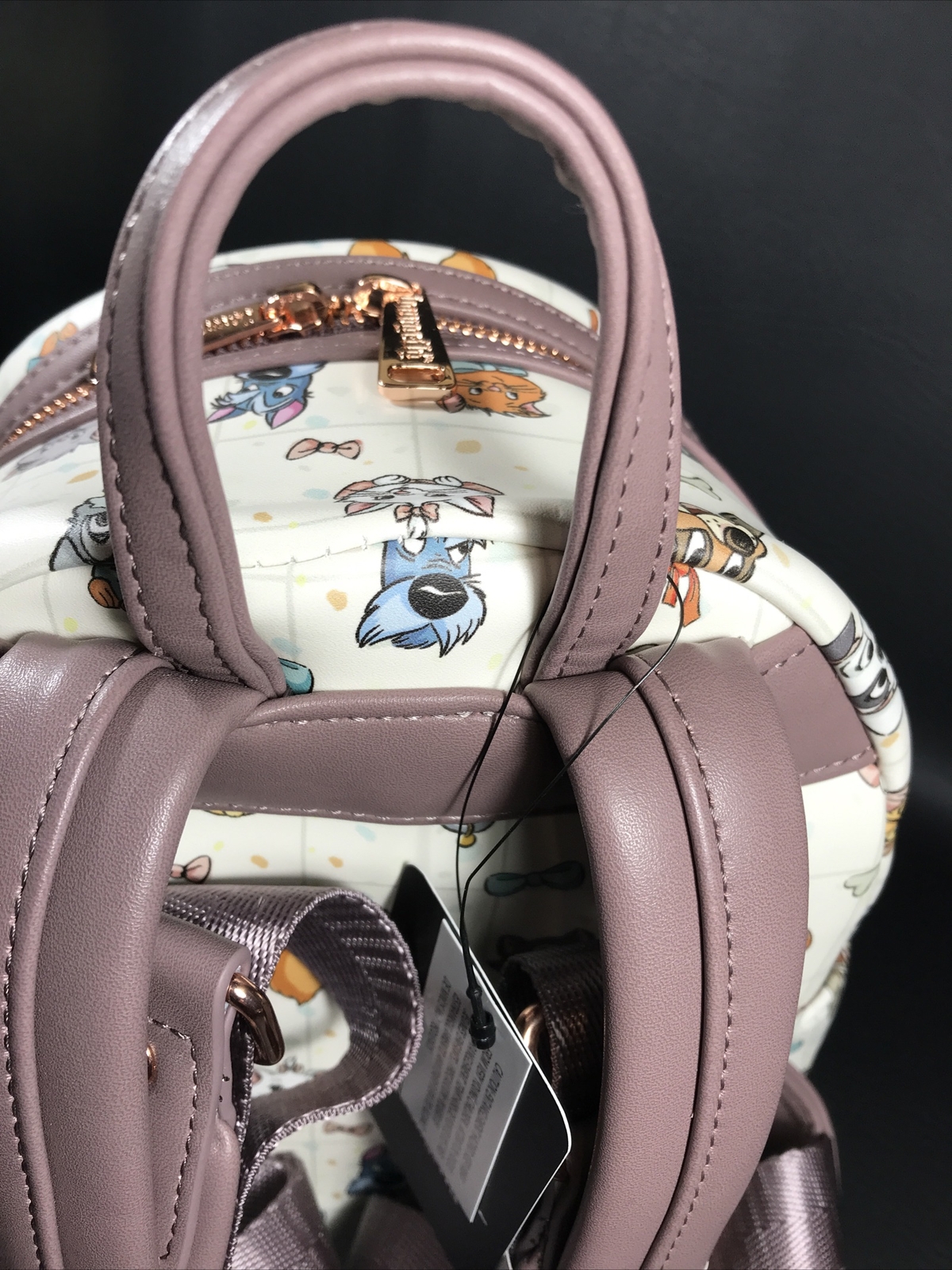 Loungefly Disney Pets AOP All Over Print Dog Cats Mini Backpack & Cardholder