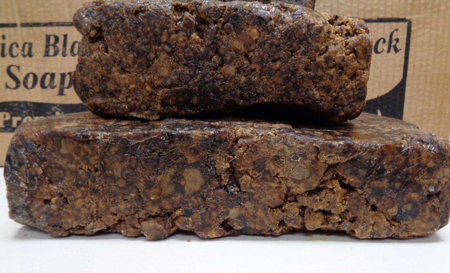 Raw African BLACK SOAP Organic Unrefined From GHANA Premium Quality Choose Size