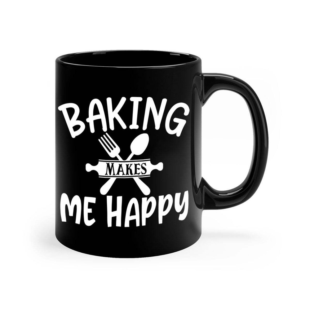 Baking Makes Me Happy Coffee Cup