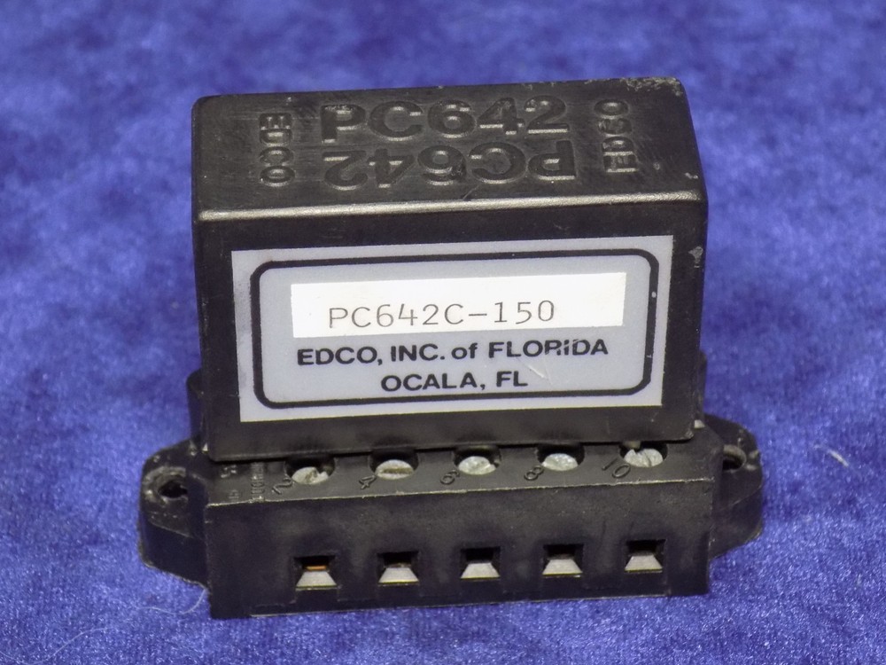 USED WORKING EDCO PC642  SURGE PROTECTOR PC642C-150 WITH BASE