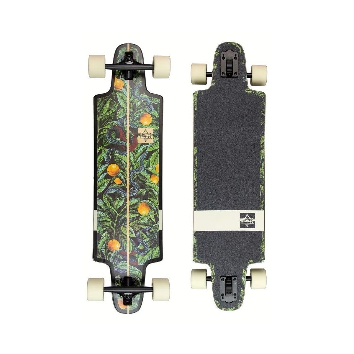 Dusters California Longboard Harvest Drop Through 9.5" x 36" Green/Orange