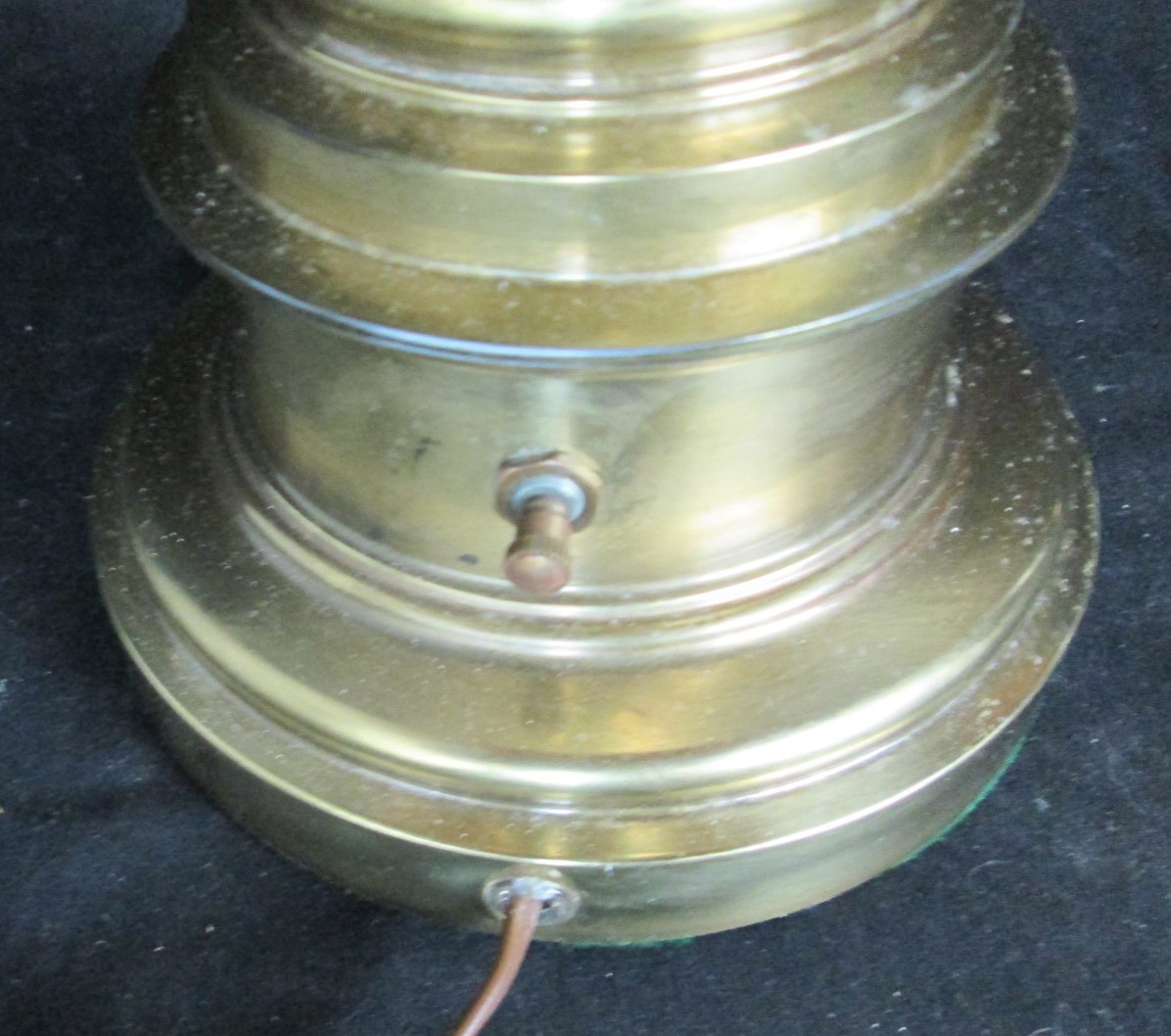 Vintage 29 1/2" Stiffel Heavy Brass Hollywood Regency URN 3-Way Table Lamp