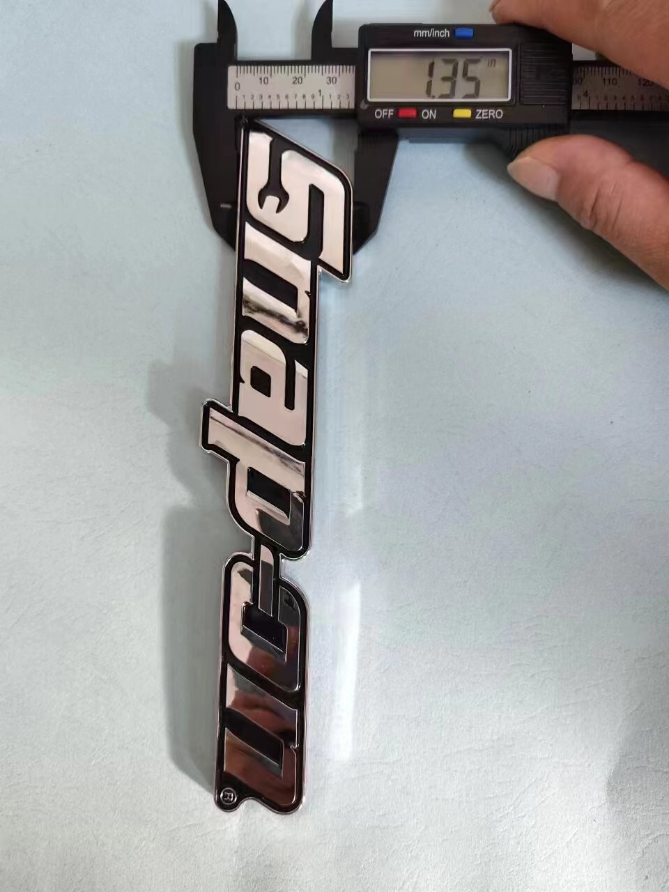 3PCs SNAP-ON TOOL BOX LOGO EMBLEM Chrome Silver Badge Decal 8" INCH LONG - NEW