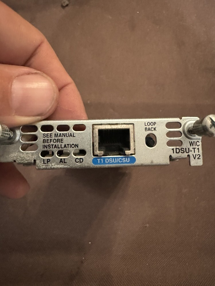 Cisco T1 Dsu/csu Module Pulled From1721 Router 73-8346-05A0