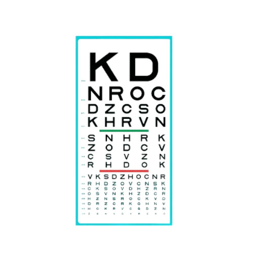Armed Forces Eye Test Chart | Vision Screening Wall Chart