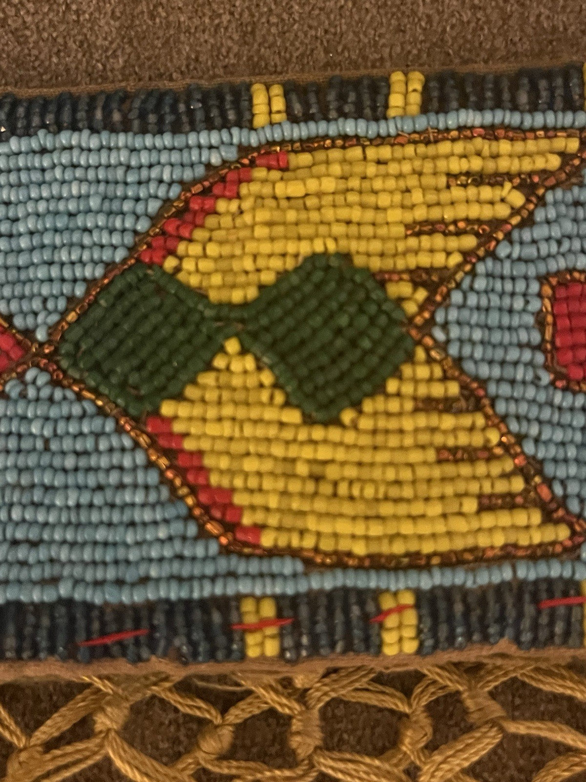 Early 1900’s Western Plains Glass Beaded Sash