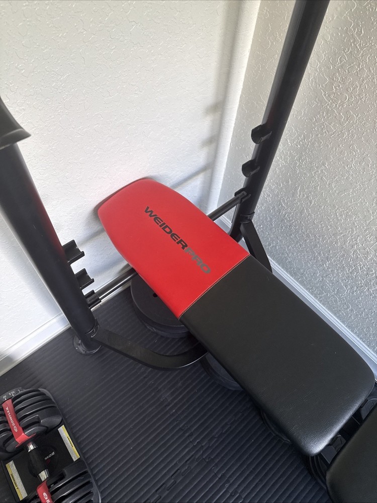 Weider Traditional Flat Weight Workout Exercise Bench ~ Black