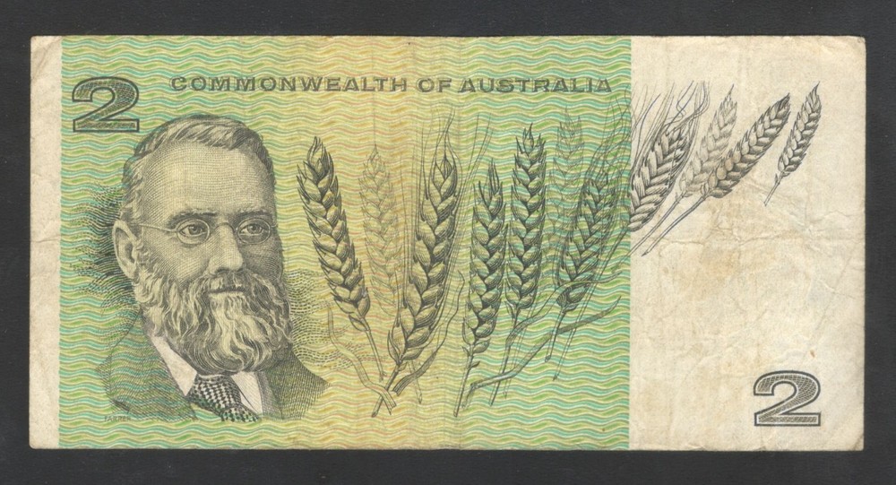 1966 Australia 2 Dollars Note.