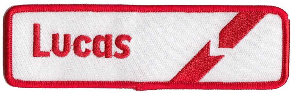 Lucas embroidered patch
