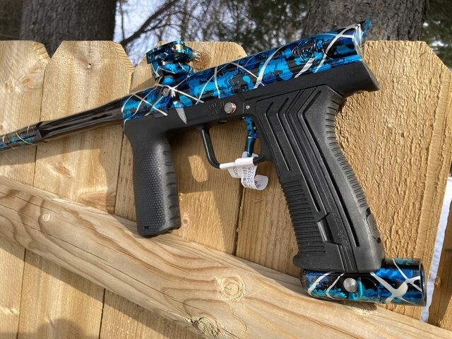 Inception Designs FLE ETHA 3M Emek NEW - Blue Splash - Eclipse Paintball Marker