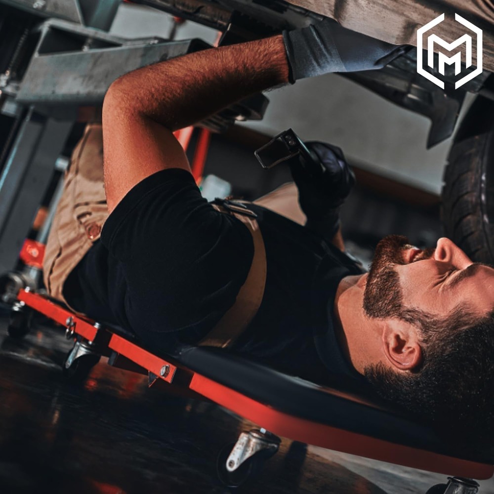 Adjustable Roller Garage Chair, 40-Inch