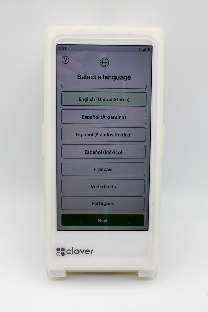 Clover Flex 3 Handheld POS System C405 - Reset Unit + Cover