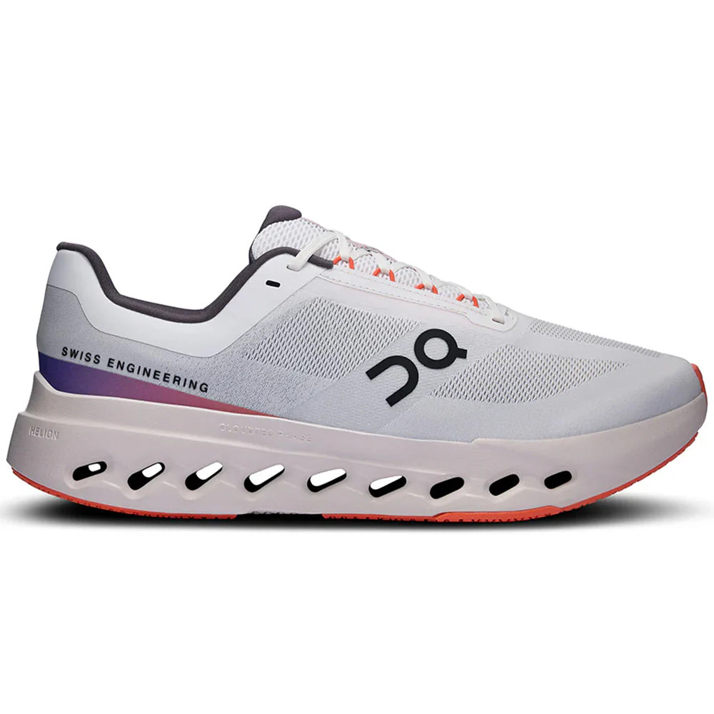 Men's On Cloudsurfer Next, White/Flame, 10.5 D Medium US
