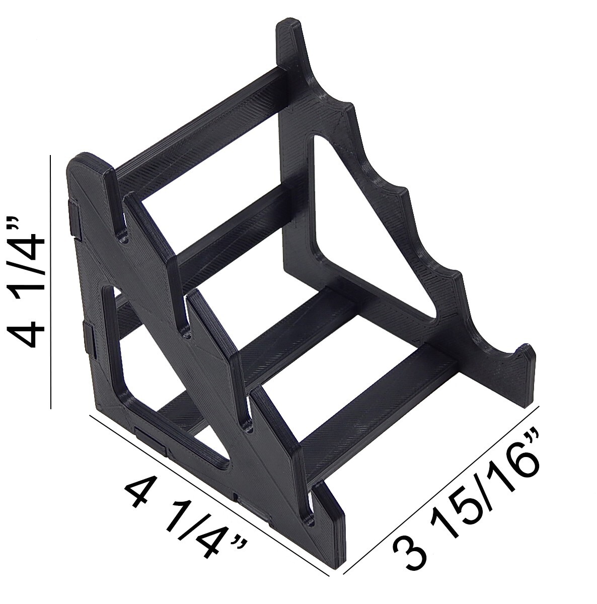 4 Knife Display Stand Rack Holder For Medium To Large Knives Holds Four Blades