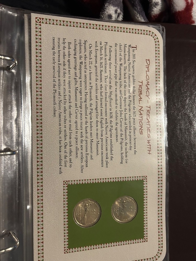 Complete set Sacagawea dollar coins pcs 2009-2015