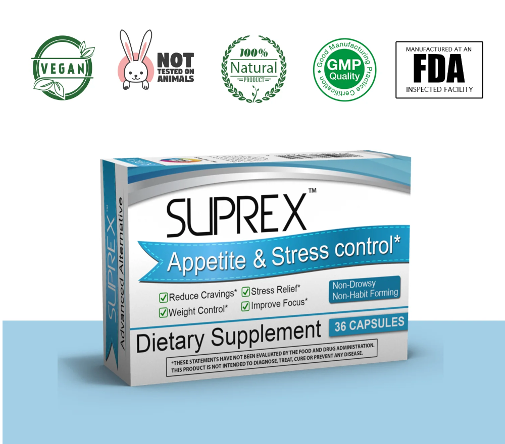 Suprex Appetite & Stress Control: 36 Capsules