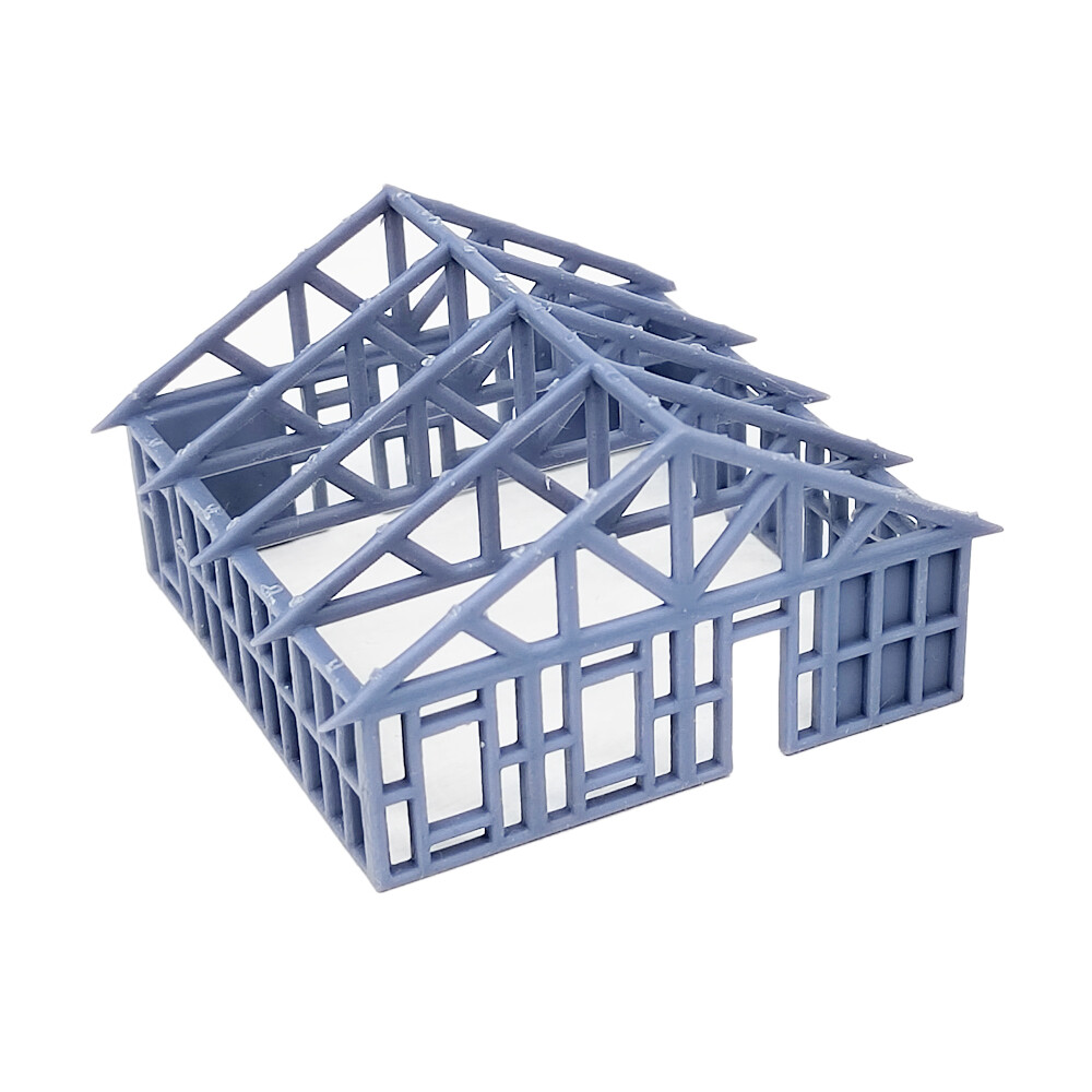 Outland Models Railway Scenery House Framework Under Construction 1:160 N Scale