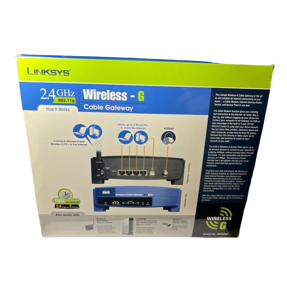 Linksys Wireless Cable Gateway WCG200 - Very Good Condition