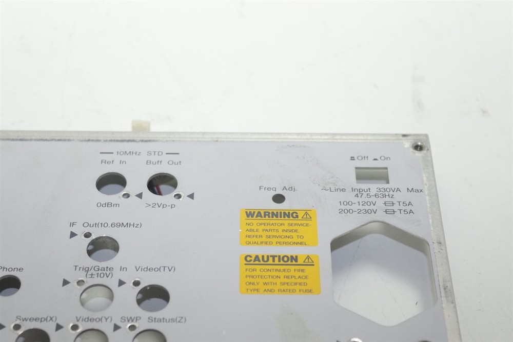Anritsu MS2661C Spectrum Analyzer 9KHz - 3GHz Back Panel