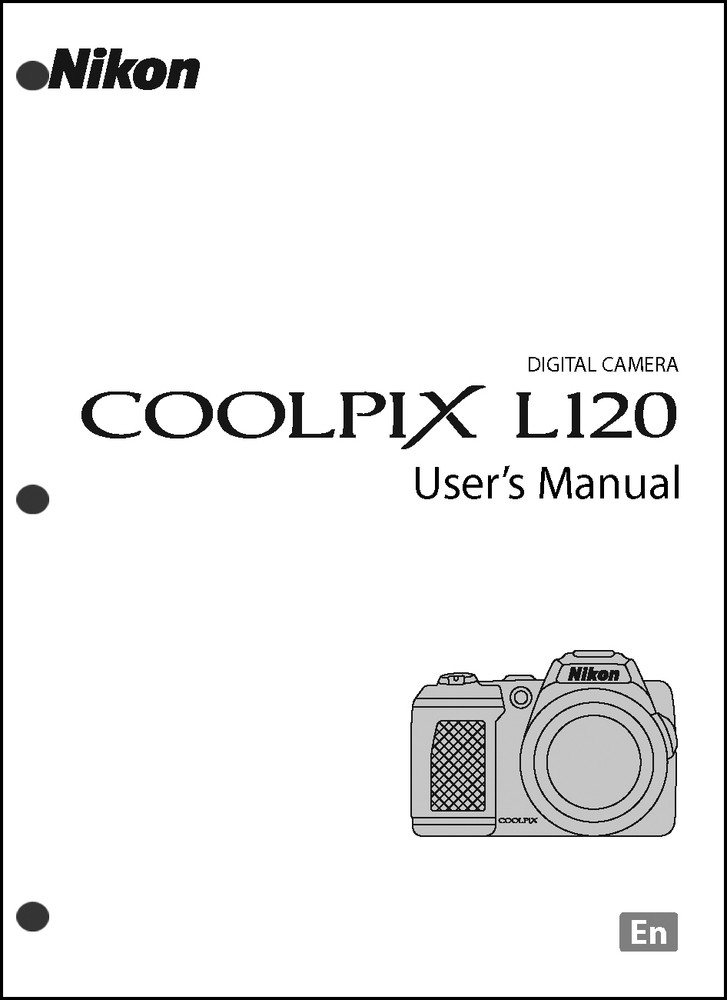Nikon CoolPix L120 Digital Camera User Guide Instruction  Manual