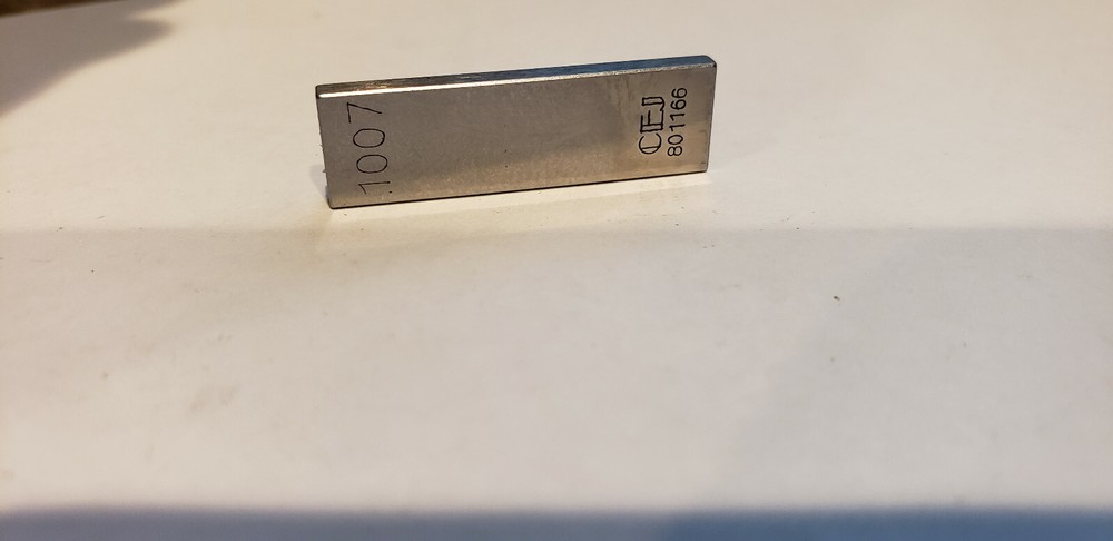 .1007" CEJ Rectangular Steel Gage Gauge Block
