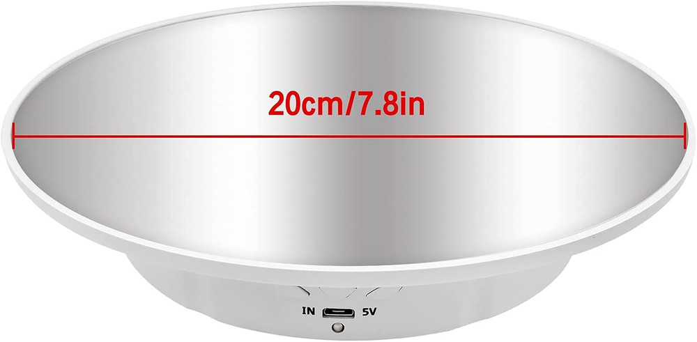 Motorized Rotating Display Stand,7.87Inch /17.6LB Load