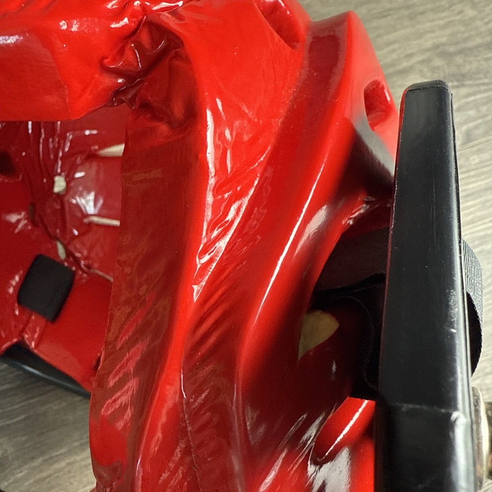 ProForce Lightning Karate Red Helmet w/ Black Faceguard Cage-Small?