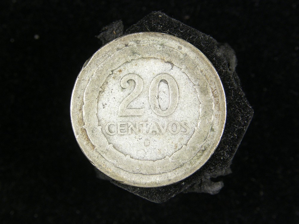 1967 Columbia 20 Centavos General Santander
