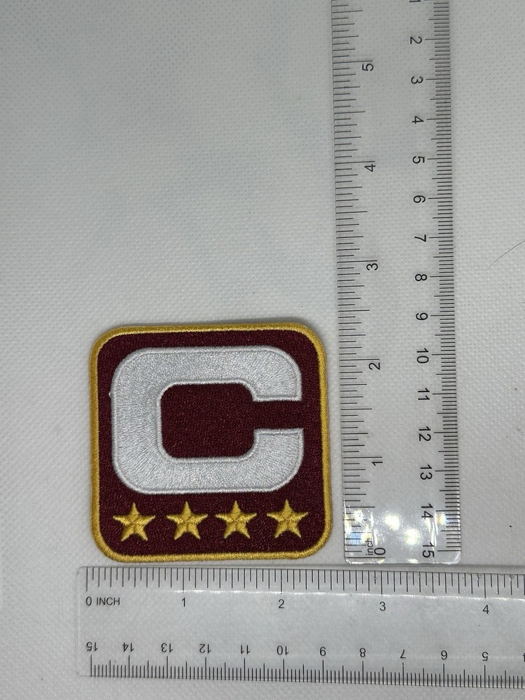 NFL Captain’s Patch 2.5” X2.5” Washington Commanders Maroon And Gold