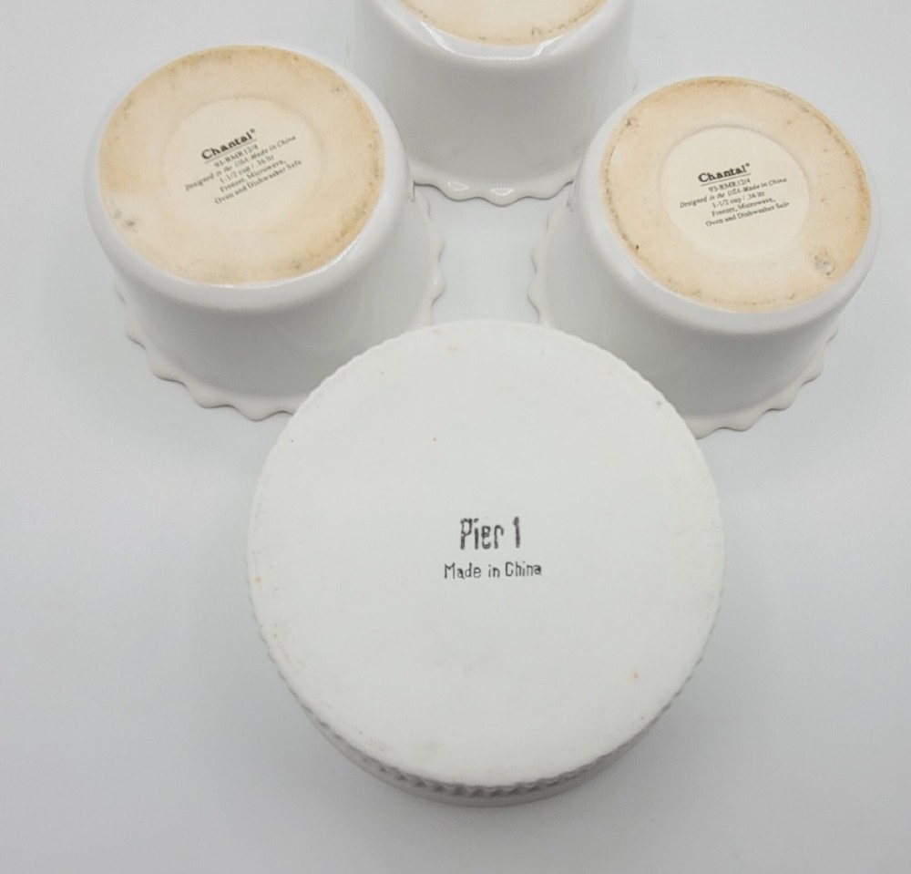 Ramekin Souffle Baking Dishes Pre-owned