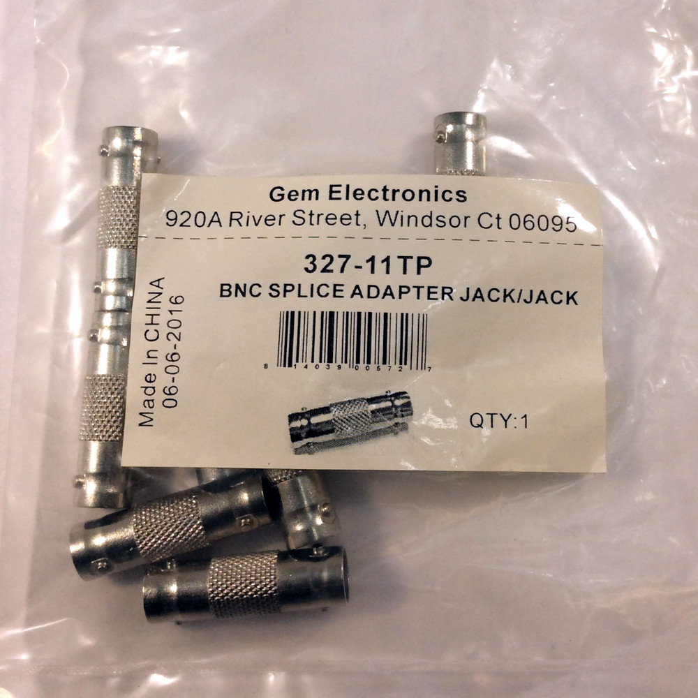 Gem Electronics BNC Splice Adapter Jack/Jack 10 Pack