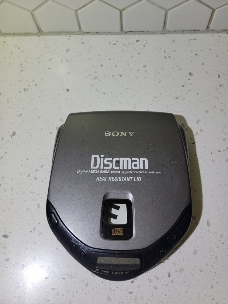 Sony D-171 Discman Car Portable CD Player Tested & Working(Read Description)