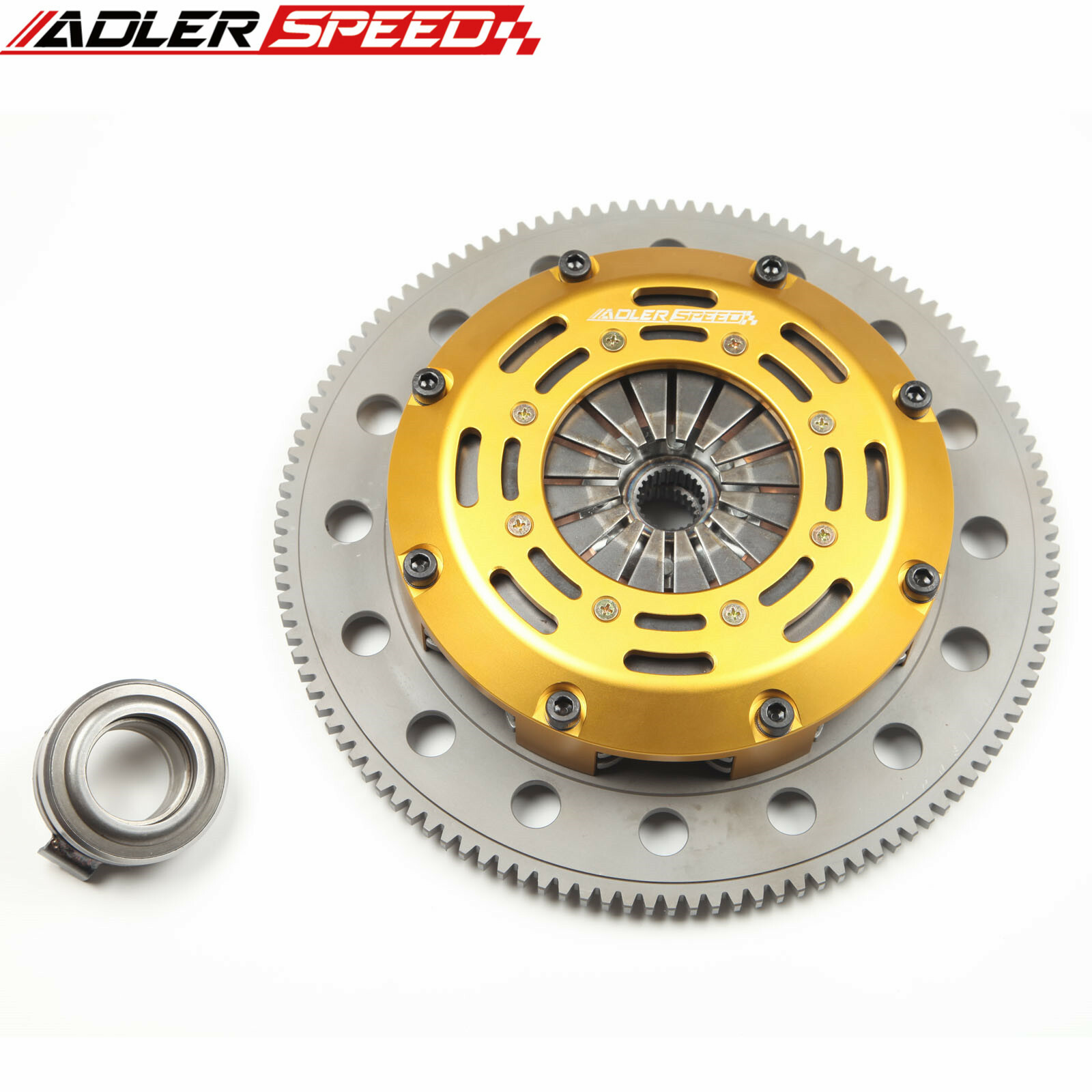 ADLERSPEED Twin Disc Clutch Kit For Honda Acura RSX K20 K24 w/ Medium Flywheel