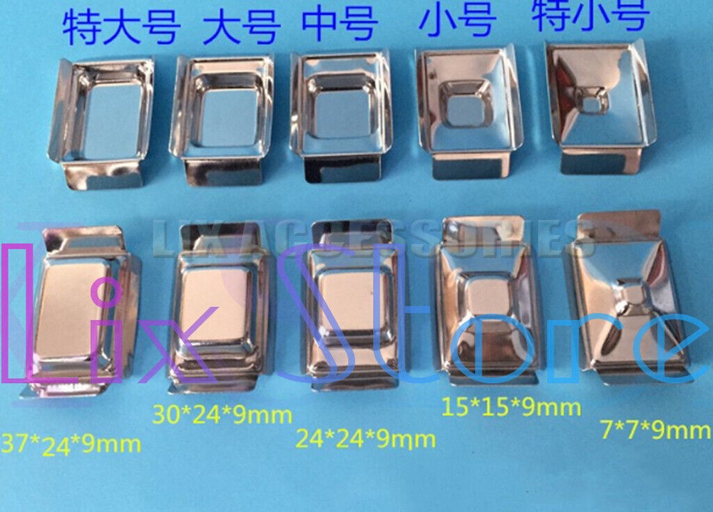 10PC Stainless steel embedding box bottom mold, paraffin section embedding mold