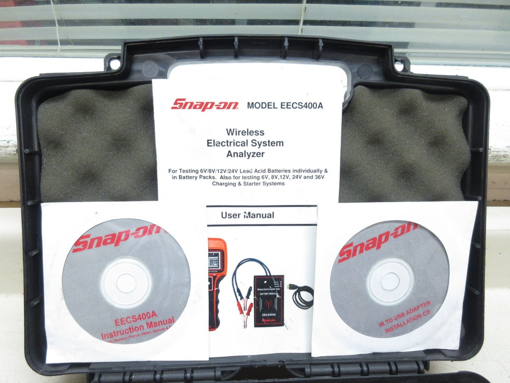 Snap On EECS400A Wireless Electrical Battery System Analyzer w/ Case Used