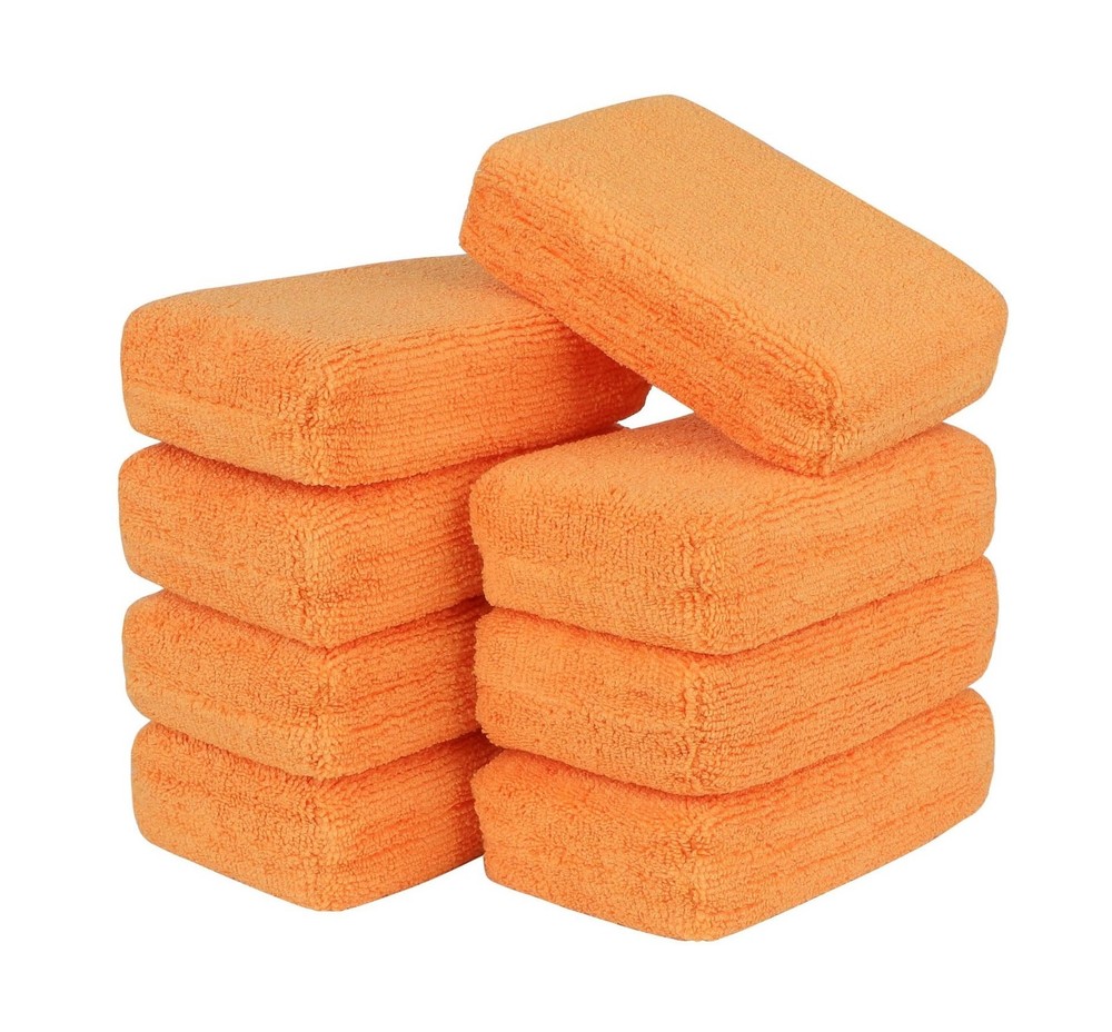 AIDEA Microfiber Applicator Pad-8Pack, Car Wash Sponge, Premium Microfiber Sp...