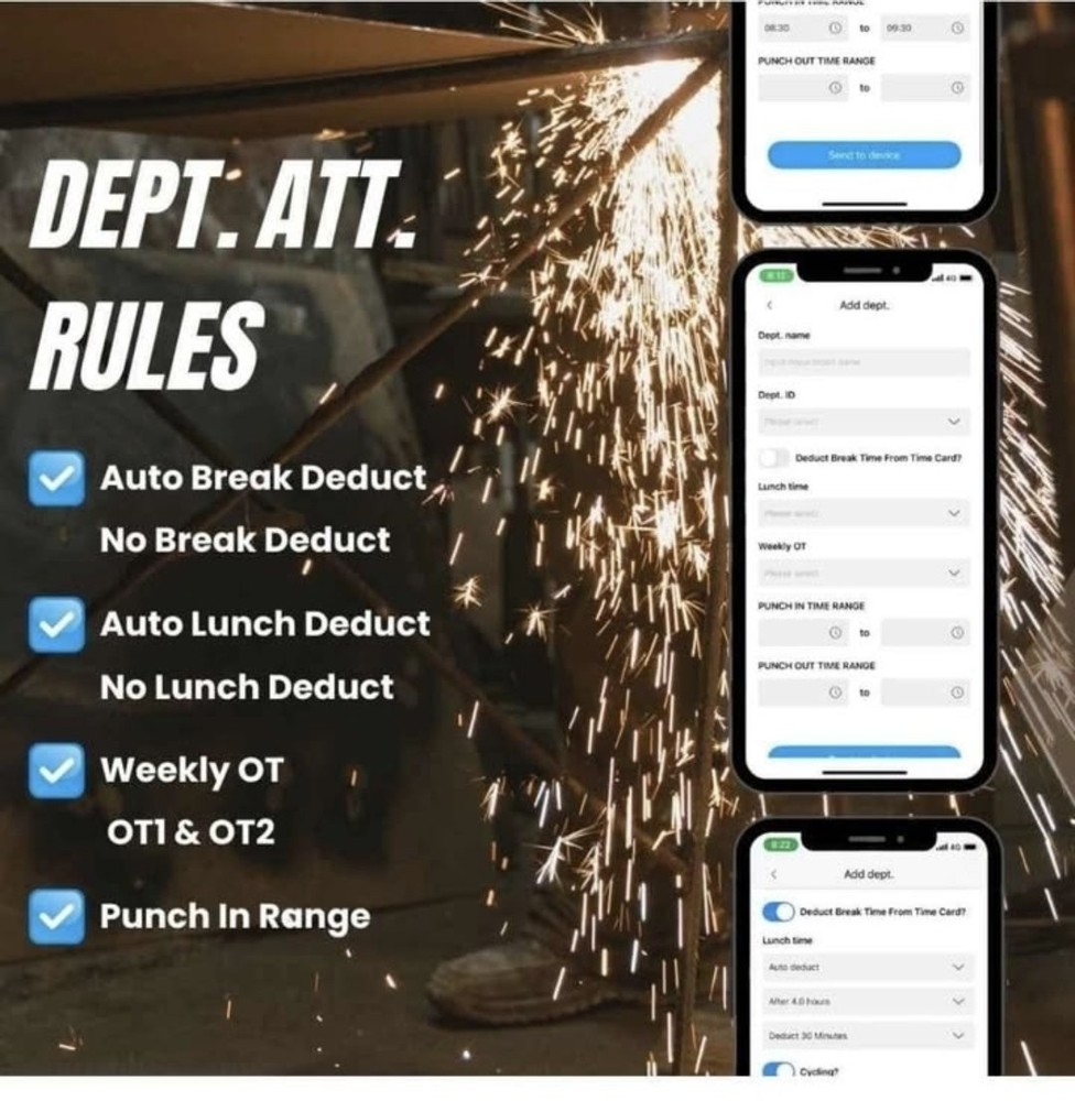 📌 Fingerprint / Card / Code Time Clock Attendance System – $120 (Brand New)