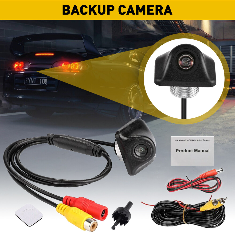 Rear View Reverse Backup Camera Parking 170°Wide Angle Night vision Adjustable