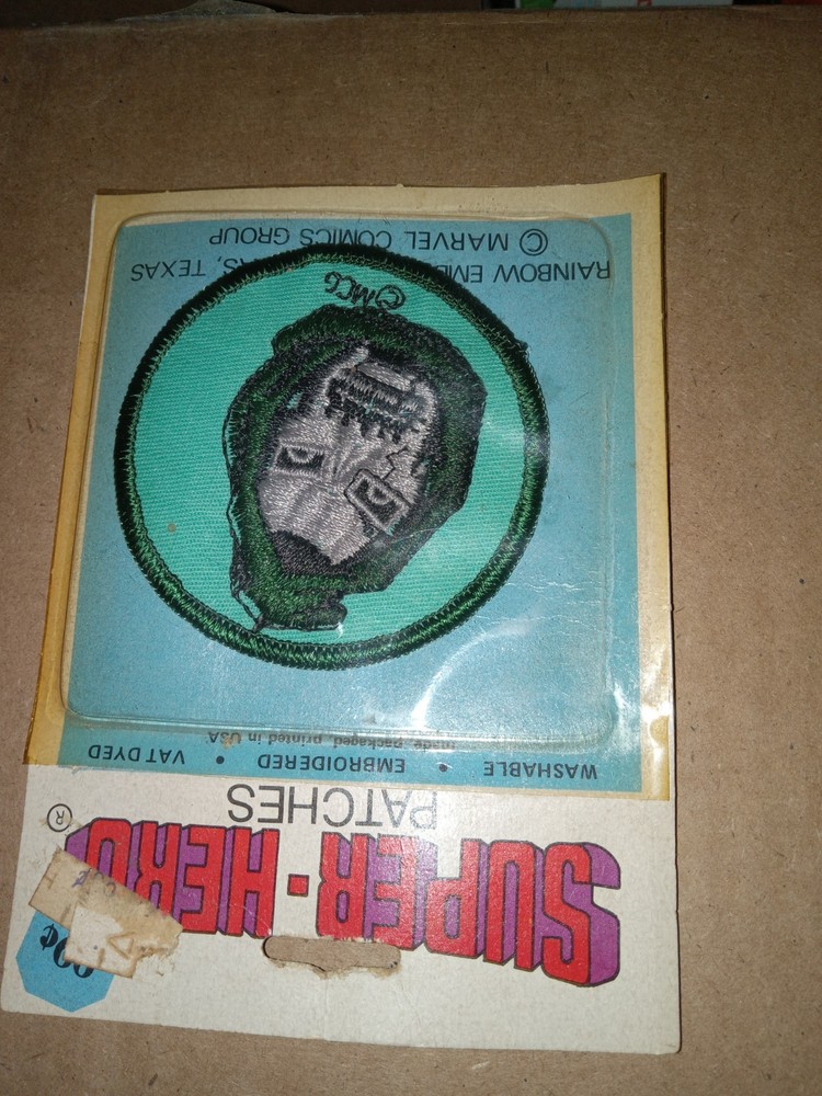 Doctor Doom Marvel Super Hero Comic Book Patch Dr Doom IN ORIGINAL PACK