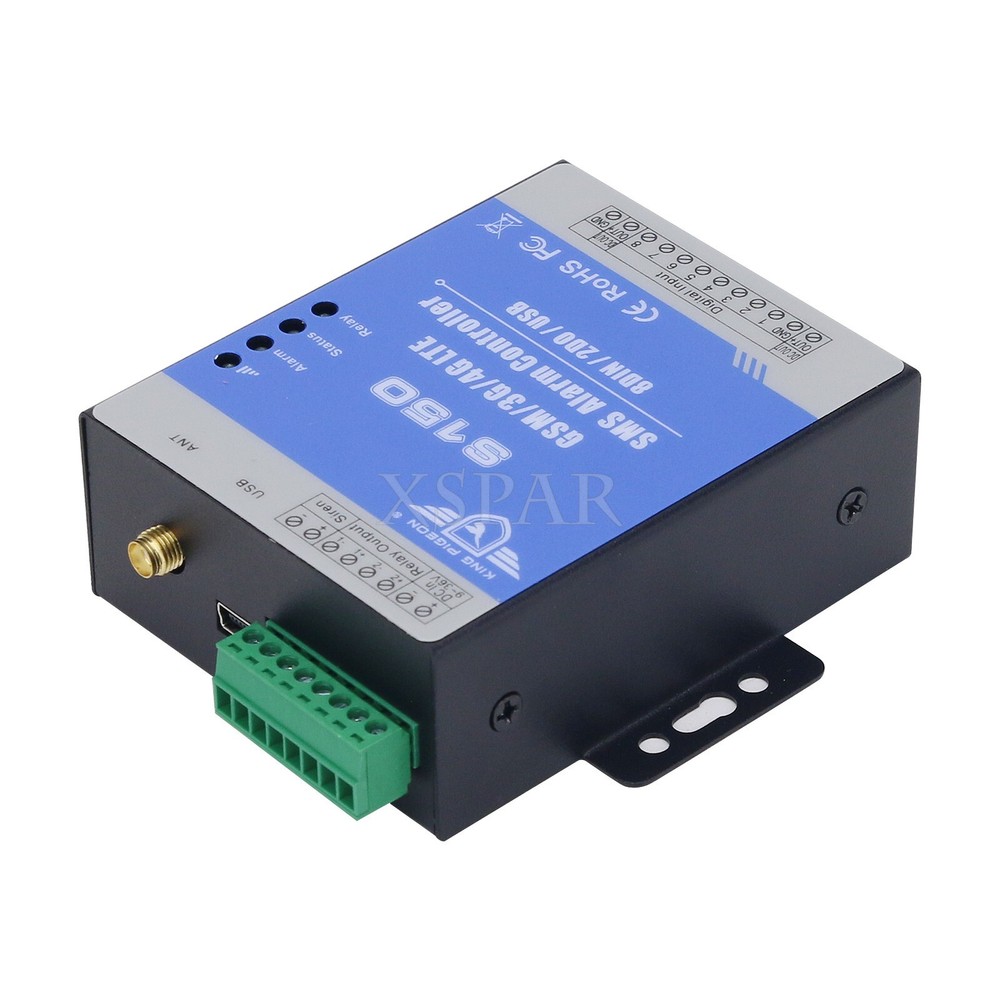 Alarm Controller SMS Relay Switch 8DIN 2DO USB S150 2G Version top 8-Channel SMS