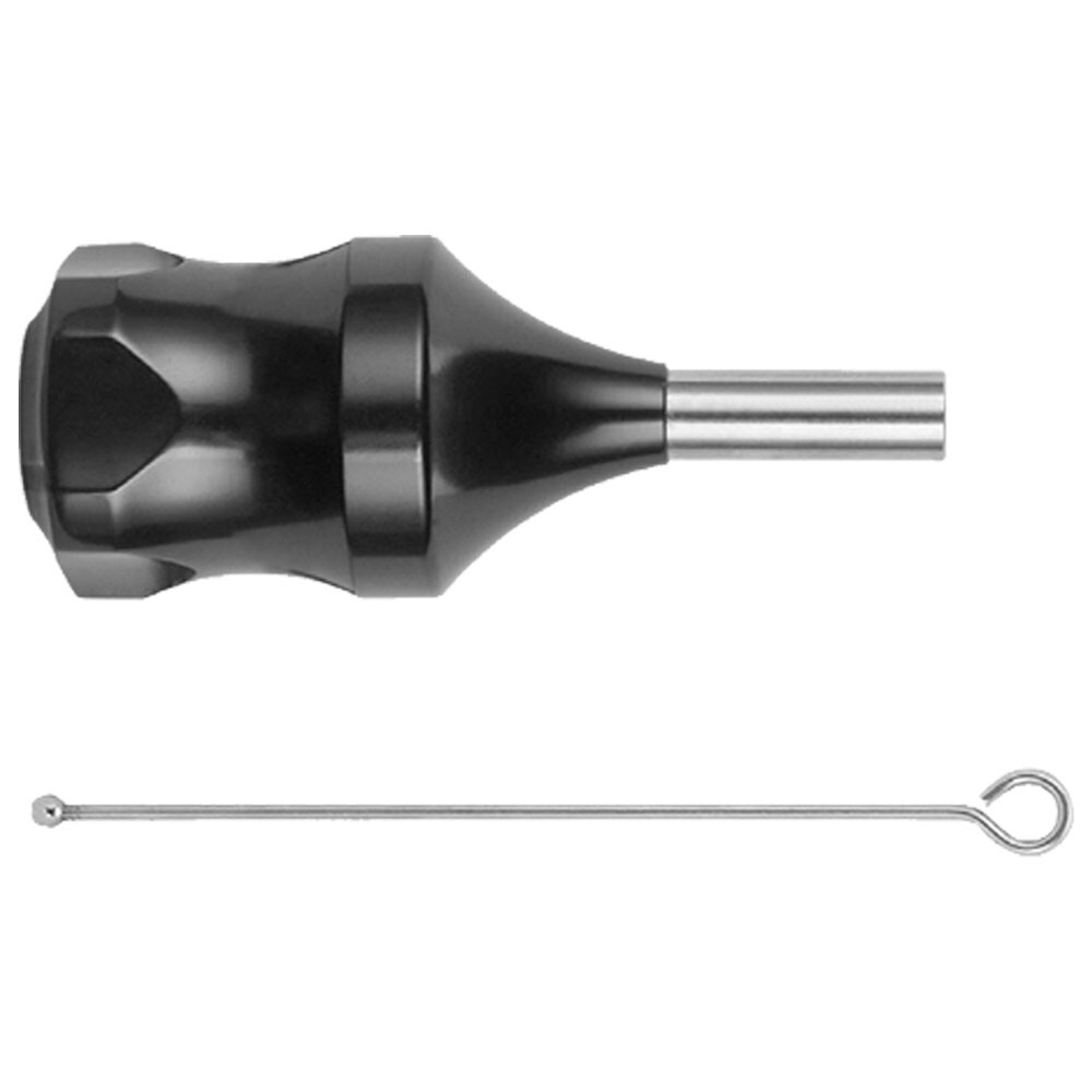 Professional Black 30mm Tattoo Zinc Alloy Cartridge Grip & 78mm Needle Plunger