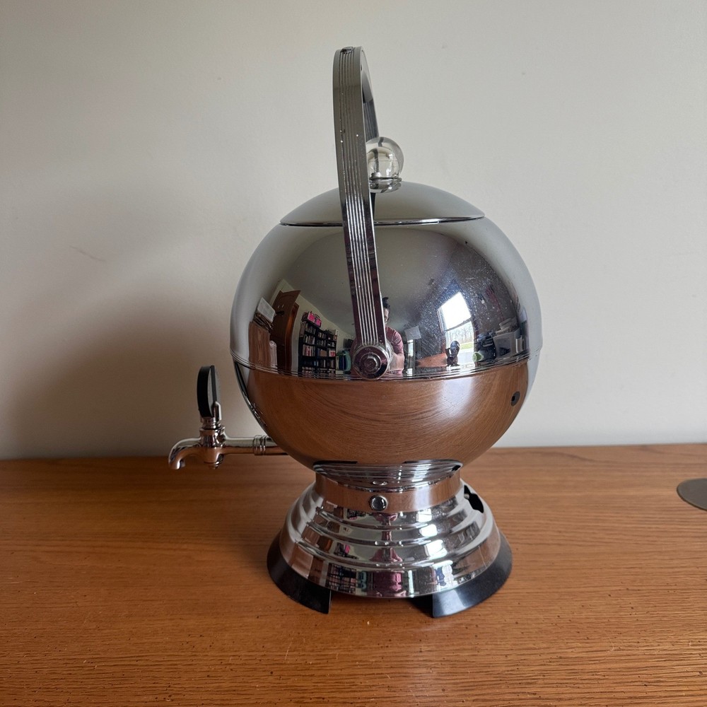 Art Deco Chrome & Bakelite Coffee Percolator By Manning Bowman