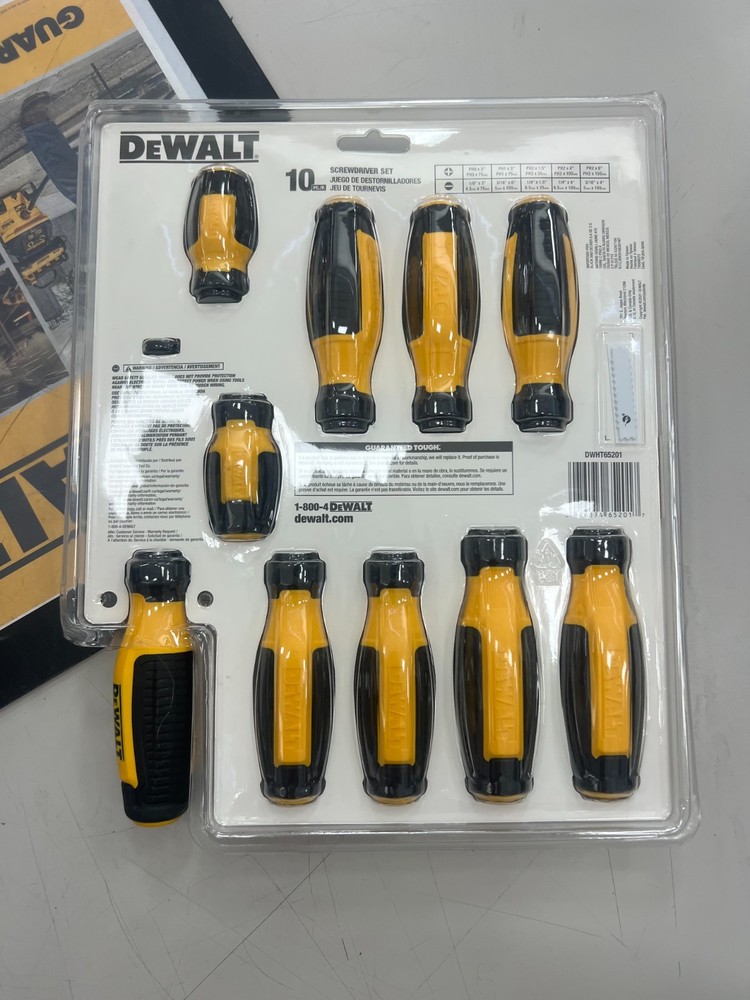 DeWalt Fixed Bar Screwdriver Set 10 pc